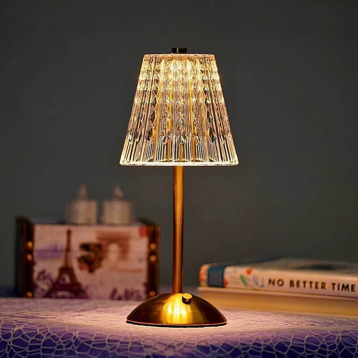 Kabellose Kristall-Tischlampe-Leuchtezauber