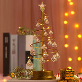 Kristall-Tischlampe in Form eines bezaubernden Weihnachtsbaums-Leuchtezauber