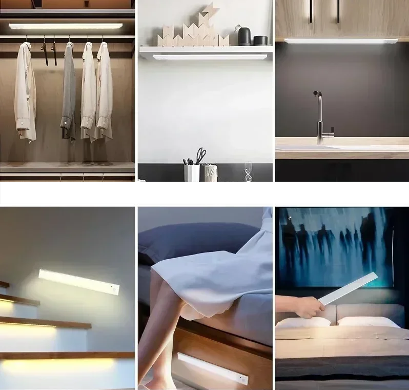 LumiTrack – Kabelloses LED Nachtlicht mit Bewegungssensor & USB-Aufladung-Leuchtezauber