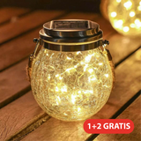 3 Stück Solarenergie-Glasleuchte-Leuchtezauber