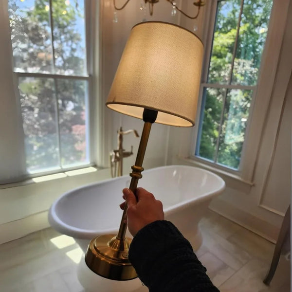 Led Retro Fabric Wireless Tischlampe-Leuchtezauber