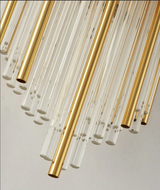 AuriLux Nordic Kristall-Wandleuchte-Leuchtezauber