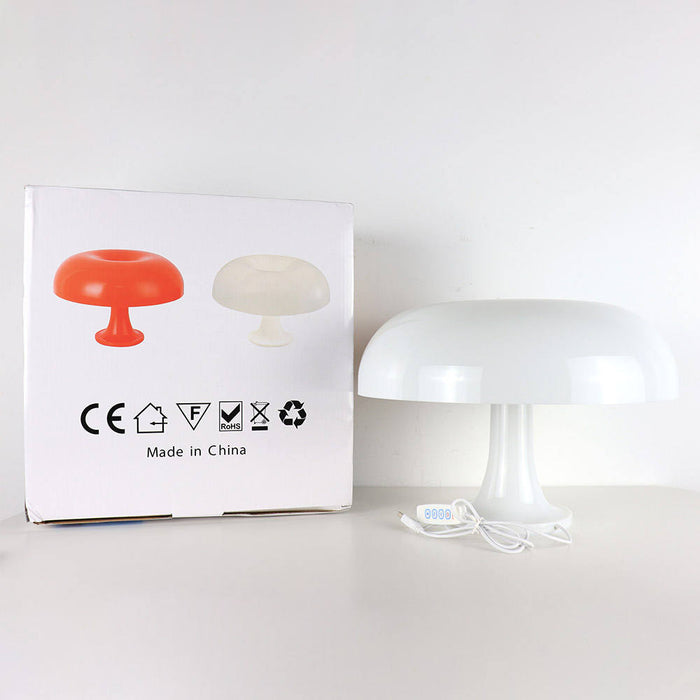 Minimalistische Tischlampe in Pilzform-Leuchtezauber