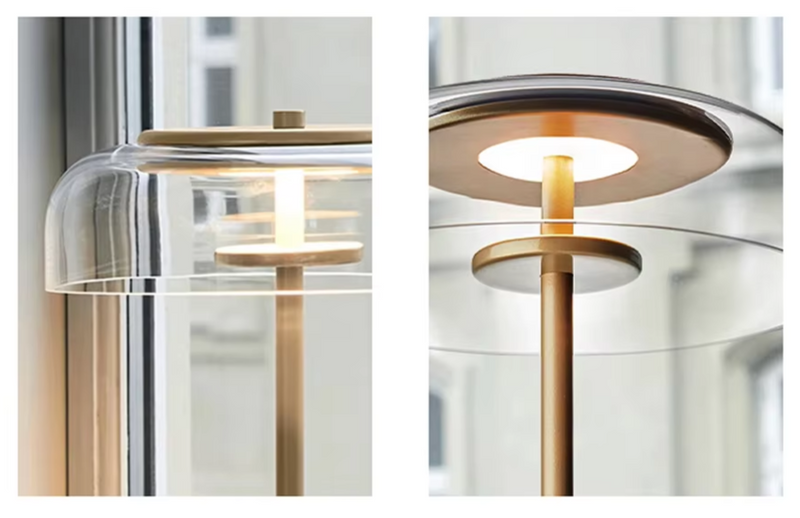 Aurélo – Designer Tischlampe aus Glas mit LED & Postmodernem Stil-Leuchtezauber