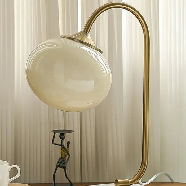 Marshmallow Tischlampe aus Metall und Glas-Leuchtezauber