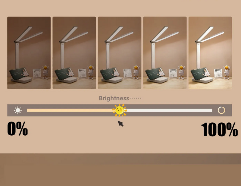 LumoFlex – Wiederaufladbare Faltbare LED-Schreibtischlampe mit Touch-Steuerung & Augenschutz-Leuchtezauber