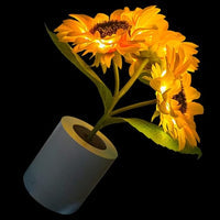 Schimmernde Sonnenblumenlampe-Leuchtezauber