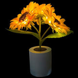 Schimmernde Sonnenblumenlampe-Leuchtezauber