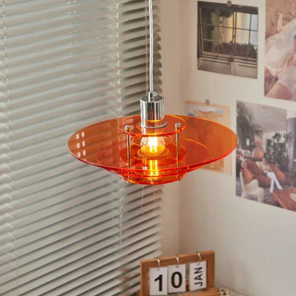 Moderne UFO-förmige Kronleuchter-Vintage-Hängelampe-Leuchtezauber