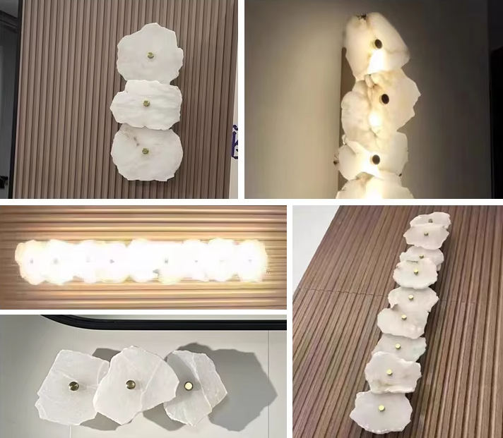 LUMARA Spaanse Alabaster Wandlamp-Leuchtezauber