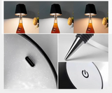LumoVino – Kabellose Weinflaschen-Tischlampe mit Touch-Steuerung & Stufenloser Dimmung-Leuchtezauber