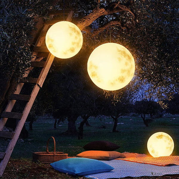 Mondlampe | Gartenlampe in Form eines Mondes-Leuchtezauber
