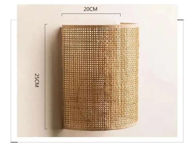 NATURA RATTAN Rotan Wandlamp-Leuchtezauber