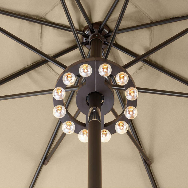 Glanzschirm| Elegante und vielseitige Sonnenschirmlampe-Leuchtezauber