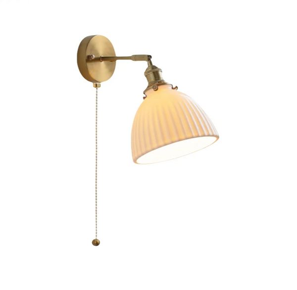 Kyotaro Wandleuchte – Japanische Keramik-Wandlampe mit LED-Kompatibilität-Leuchtezauber