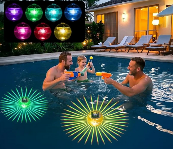 SOLAGLOW Schwimmende Solar-RGB-Poolleuchte-Leuchtezauber
