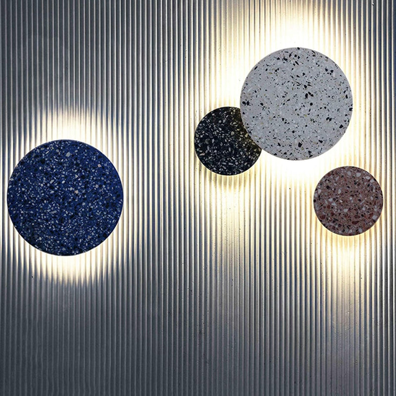 Skandinavische einfache Gang-Treppenlampe, Terrazzo-Wandlampe-Leuchtezauber