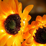 Glitzernde Sonnenblume Lampe für auf Tisch-Leuchtezauber