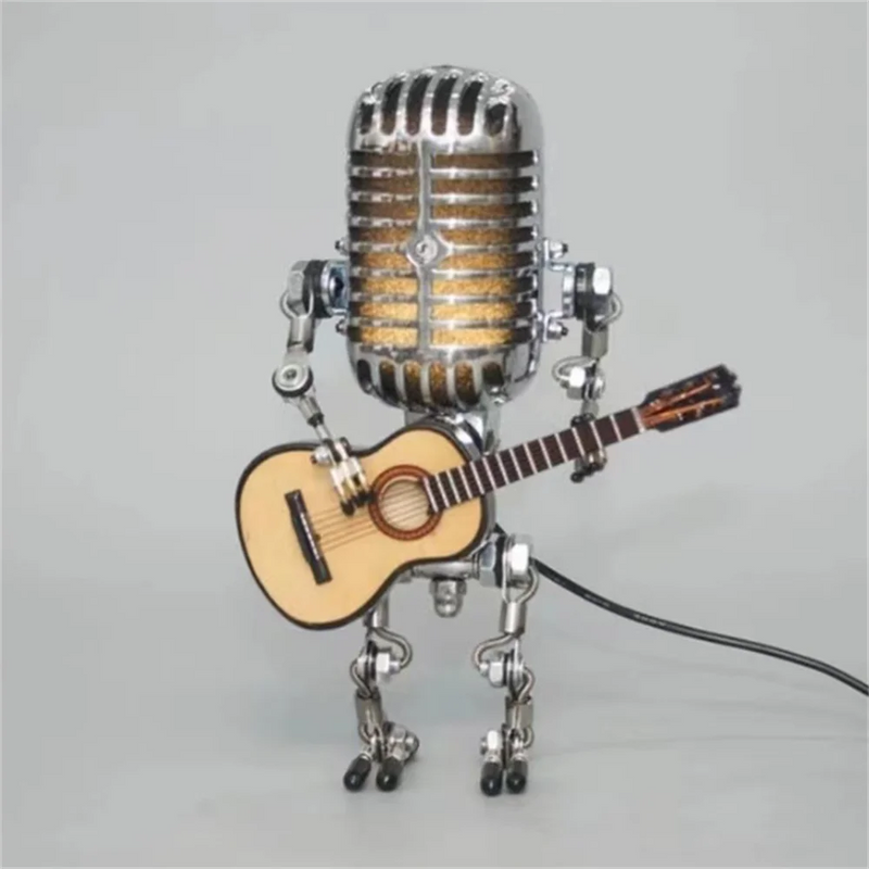 Guitarlamp - Lampe Roboter mit Gitarre-Leuchtezauber