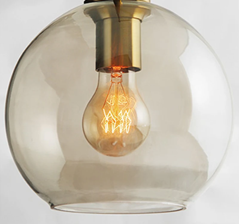 LumiLoft Glas Pendelleuchte-Leuchtezauber