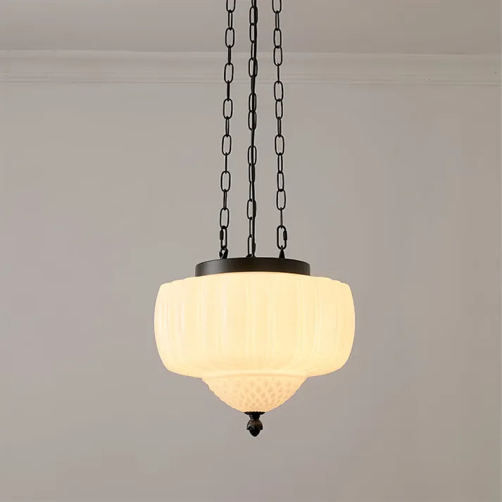 Moderne weiße minimalistische Hängelampe-Leuchtezauber