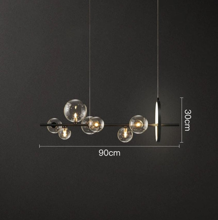 Makrosom | Luxuriöse Hängelampe aus mundgeblasenem Glas-Leuchtezauber