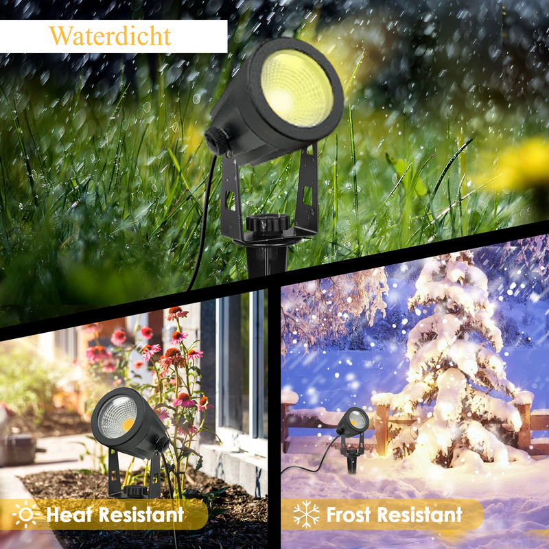 PowerBeam LED Gartenstrahler Außen – Wasserdichte Landschaftsbeleuchtung-Leuchtezauber