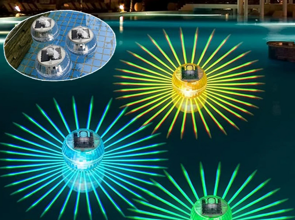 SOLAGLOW Schwimmende Solar-RGB-Poolleuchte-Leuchtezauber
