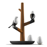 Magpie Wooden LED Smart Sensor Wiederaufladbare Tischlampe-Leuchtezauber