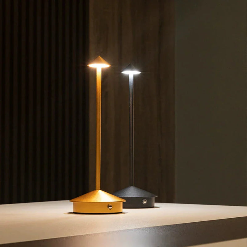 LumaTouch – Wiederaufladbare LED-Tischlampe mit Stufenloser Dimmung-Leuchtezauber