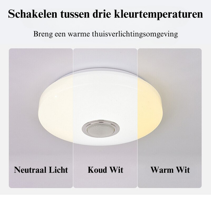 Deckenleuchte mit Lautsprecher-Leuchtezauber