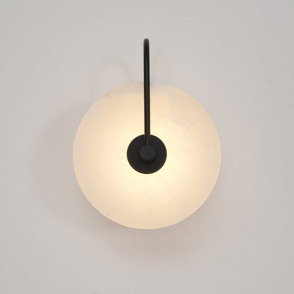 LED-Wandleuchte aus Alabasterstein-Leuchtezauber