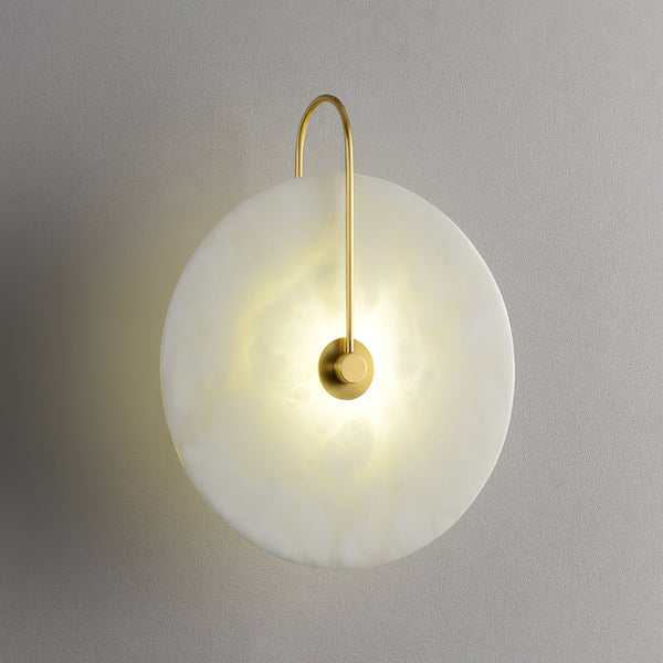 LED-Wandleuchte aus Alabasterstein-Leuchtezauber