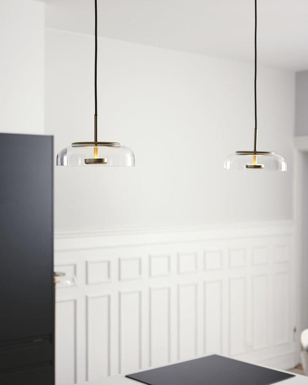 Moderne Solara-Pendelleuchte aus Glas-Leuchtezauber
