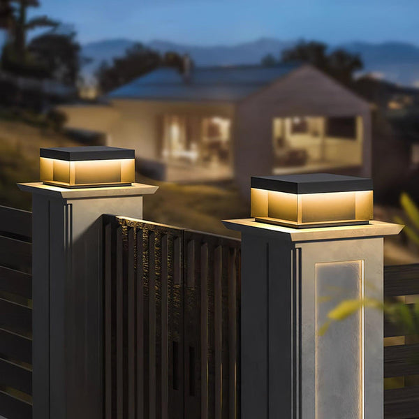 Außenlampe mit Solarenergie-Leuchtezauber