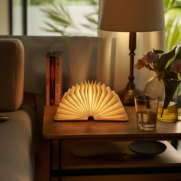 Enchanted Book Lampe für auf Tisch mit warmem Licht-Leuchtezauber