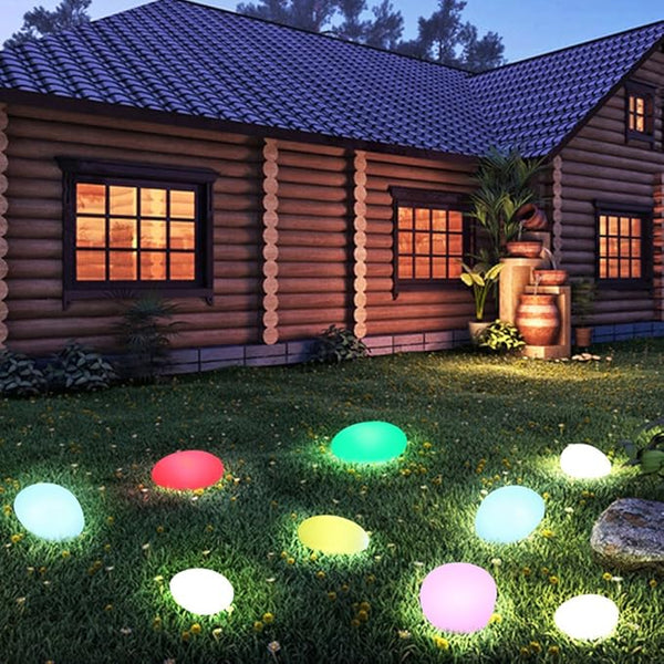 Cobblestone Gartenlampe-Leuchtezauber