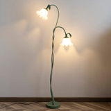Elegante Calla Blumen Weiß Stehlampe-Leuchtezauber