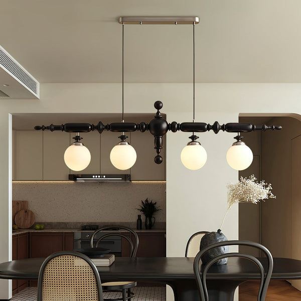 Zeitloser LED-Kronleuchter aus Cambridge-Holz-Leuchtezauber