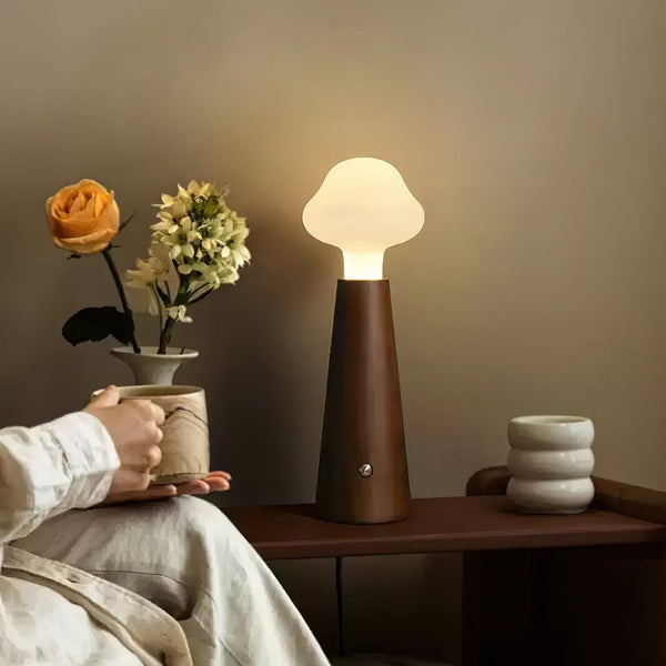 Cloudlet Holz Tischlampe für Schlafzimmer oder Wohnzimmer-Leuchtezauber