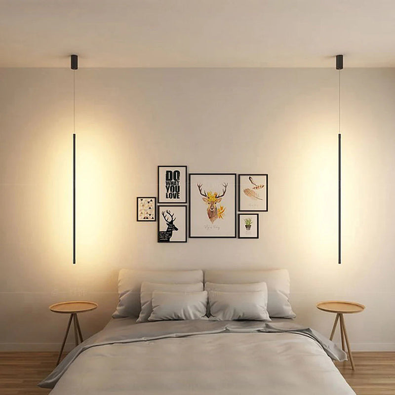 Minimalistische LED-Hängelampe aus Aluminium-Leuchtezauber