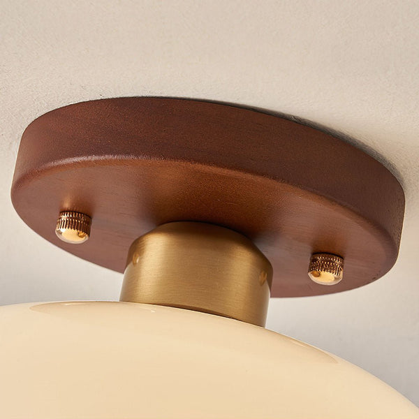 Kleine weiße Vintage-Deckenlampe für den Flur-Leuchtezauber