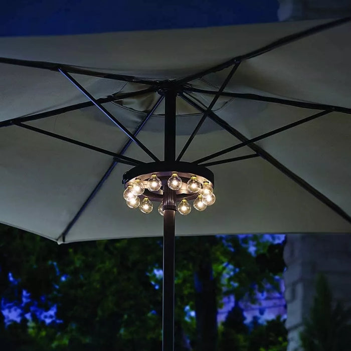 Glanzschirm| Elegante und vielseitige Sonnenschirmlampe-Leuchtezauber