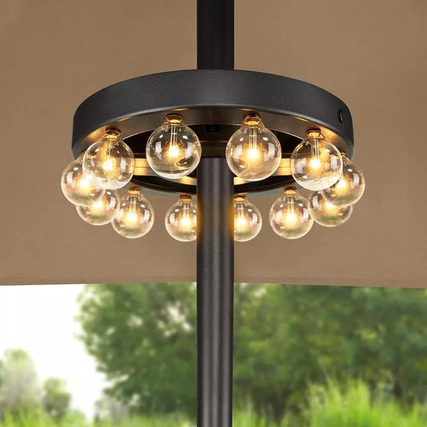 Glanzschirm| Elegante und vielseitige Sonnenschirmlampe-Leuchtezauber