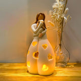 Romantische beige Tischlampe-Leuchtezauber