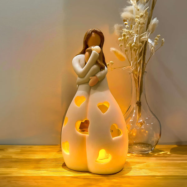 Romantische beige Tischlampe-Leuchtezauber