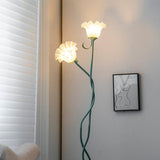 Elegante Calla Blumen Weiß Stehlampe-Leuchtezauber