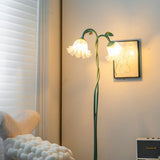 Elegante Calla Blumen Weiß Stehlampe-Leuchtezauber