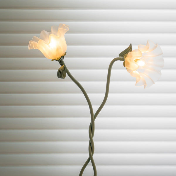 Elegante Calla Blumen Weiß Stehlampe-Leuchtezauber