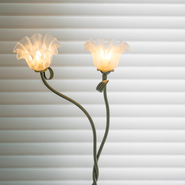 Elegante Calla Blumen Weiß Stehlampe-Leuchtezauber